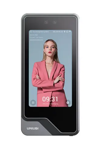 relojes - Reloj biométrico Uface 5 Pro con reconocimiento facial y tarjetas, diseñado para exteriores y ambientes exigentes.